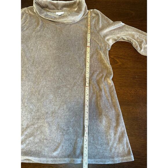 Pure Jill Pima Cotton Burnout Cowl Neck Top Women Large Cottage Transitional - Picture 4 of 11